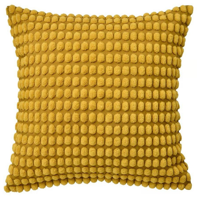 SVARTPOPPEL Cushion cover, yellow, 20x20 "